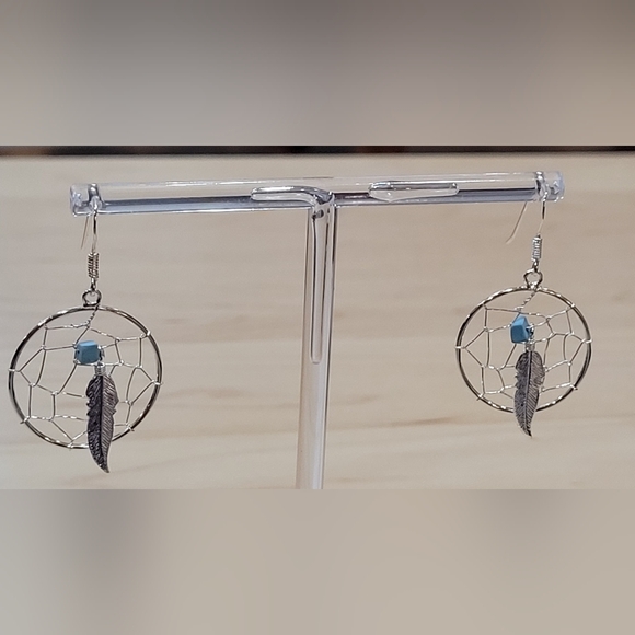 Dream Catcher Earrings - Sterling Silver - Picture 10 of 10
